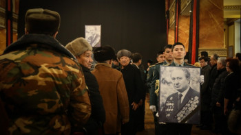 Фотография к новости: Алматыда Сұлтан Жиенбаевты ақтық сапарға шығарып салды