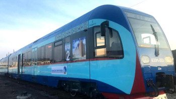 Фотография к новости: «Түркістан –Шымкент» бағытына жүретін жүрдек пойыз іске қосылды