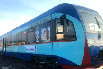 Фотография к новости: «Түркістан –Шымкент» бағытына жүретін жүрдек пойыз іске қосылды