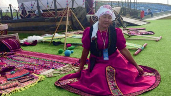 Фотография к новости: Бұлбұл Кәпқызы: Кез келген жеріне ою салынса болды, ұлттық киім дейтіндер бар