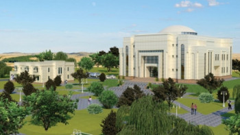 Фотография к новости: Отырарда визит орталықтың құрылысы қарқынды жүруде