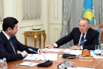Фотография к новости: Назарбаев Қарағанды облысының әкімін қабылдады