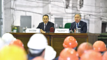 Фотография к новости: Нығматулин Жамбыл облысындағы өндіріс орындары мен әлеуметтік нысандарды аралады