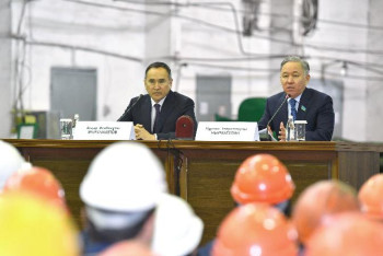 Фотография к новости: Нығматулин Жамбыл облысындағы өндіріс орындары мен әлеуметтік нысандарды аралады