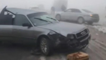 Фотография к новости: Жамбыл облысында тұман салдарынан ірі жол апаты болды