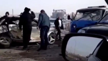 Фотография к новости: Қарағандыда жантүршігерлік жол апаты болды