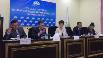 Фотография к новости: Депутаттар Түркістан облысында партиялық конференцияға қатысты 