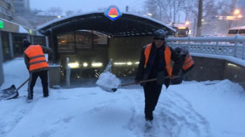 Фотография к новости: Алматыны қар басып қалды