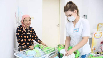 Фотография к новости: Түркістан облысында алғашқы үшем перзентханадан шықты