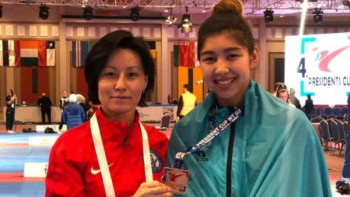 Фотография к новости: Қазақстан таеквондошылары Президент кубогінен 4 медаль еншіледі