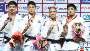 Фотография к новости: Қарағандылық дзюдошы Парижде өткен турнирде екінші орын иеленді