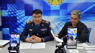 Талдықорған полиция басқармасының бастығы халықпен онлайн кездесу өткізді
