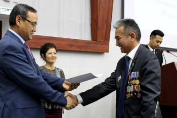 Фотография к новости: Ауған соғысы ардагерлеріне құрмет көрсетілді 