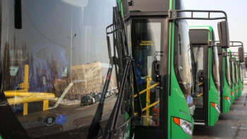 Фотография к новости: Алматыда тағы бірнеше бағдардың автобустары жаңарды