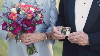 Фотография к новости: Павлодарда 89-дағы қария некелескен