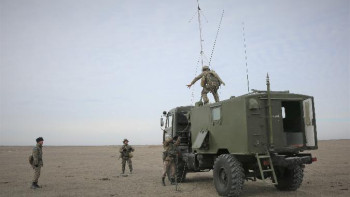 Фотография к новости: Байланысшы жауынгерлер оқу-жауынгерлік тапсырмаларды орындады