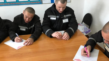 Фотография к новости: Астанадағы түрмеде сотталғандар алғыс айту хатын жазды