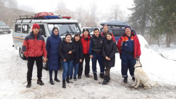 Фотография к новости: Іле Алатауында жоғалған студенттер құтқарылды 