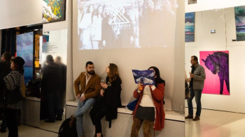 Фотография к новости: Румыния астанасында қазақстандық суретшінің көрмесі ашылды