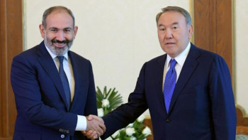 Фотография к новости: Никол Пашинян Назарбаевтың еңбегін жоғары бағалады