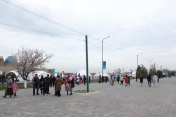 Фотография к новости: Түркістандағы Арбат даңғылына Назарбаев атауы берілді