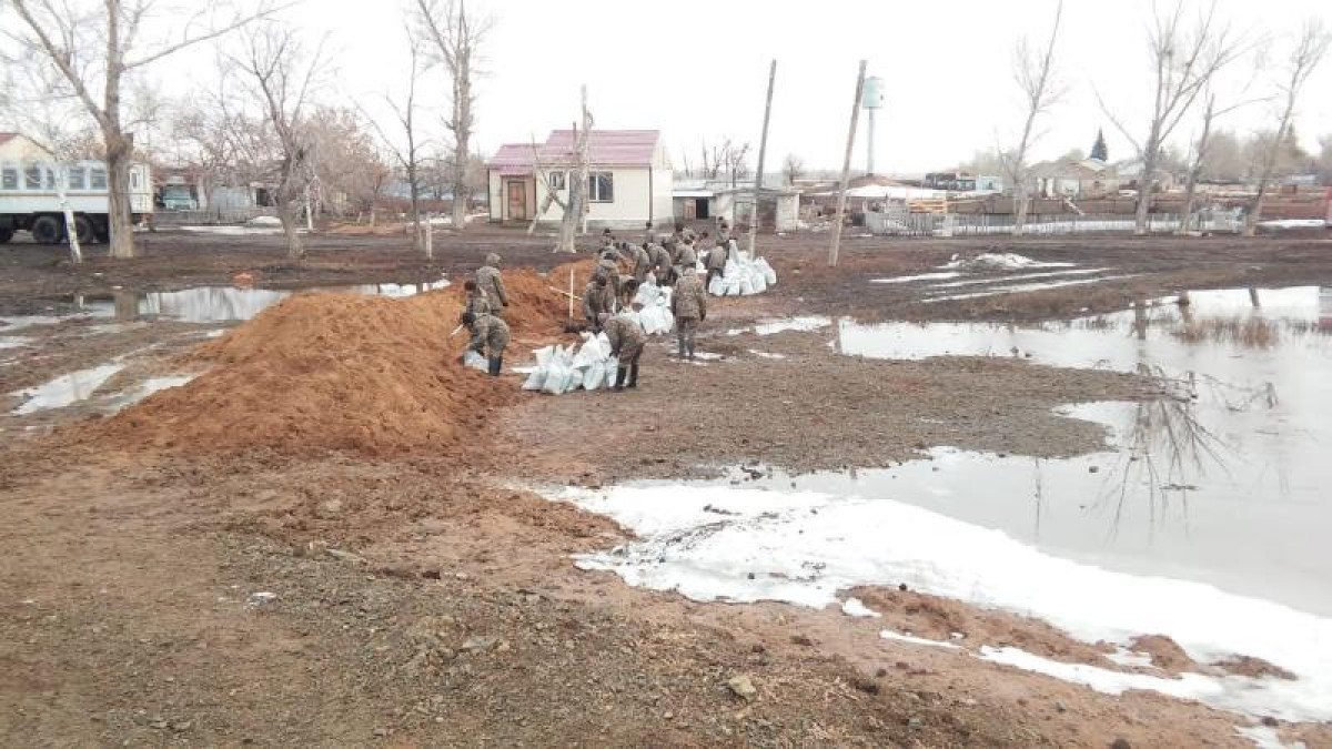 Қарағанды облысында су тасқыны қаупі бар учаскелерде алдын алу жұмыстары жалғасуда.