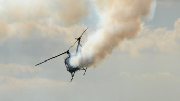 Фотография к новости: Тікұшақ апаты. Экипаж шаруа қожалыққа құлауға жол бермеген