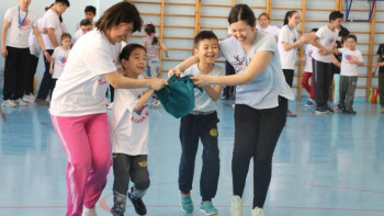 Фотография к новости: Астанада аутизмі бар балалар арасында спартакиада өтті