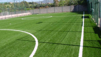 Фотография к новости: Түркістанда футбол алаңдары мен теннис корты ашылады