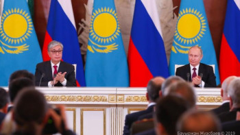 Фотография к новости: Тоқаев пен Путин БАҚ өкілдеріне брифинг өткізді