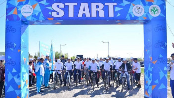 Фотография к новости: Түркістан облысында "Сау болу сәнді" веломарафоны өтеді