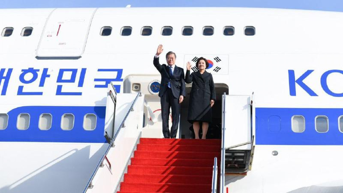 Корея президенті Нұр-Сұлтанға мемлекеттік сапармен келді