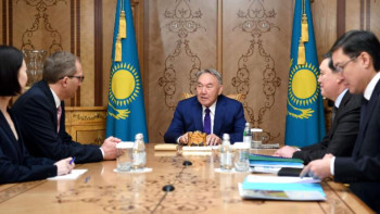 Фотография к новости: Елбасы «ALSTOM» компаниясы басқармасының төрағасын қабылдады