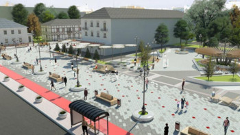 Фотография к новости: Өскемендегі оталған қарағайлардың орнына фонтан орнатылады