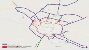 Фотография к новости: Шымкентте жүк көліктердің жүруіне тыйым салынған көшелер анықталды