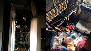 Фотография к новости: Елордада тұрғын үй өртеніп, 5 адам зардап шекті