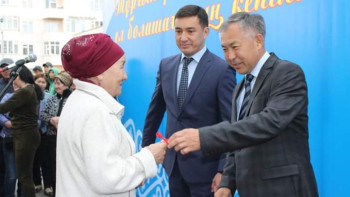 Фотография к новости: Жамбыл облысында 60 пәтер пайдалануға берілді