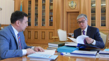 Фотография к новости: Тоқаев Халықаралық Түркі академиясы атқарып жатқан жұмыстармен танысты