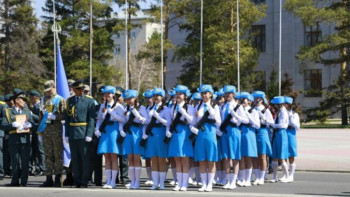 Фотография к новости: Павлодарда 500 жас патриот облыстық сап түзеу және әндер байқауына қатысты