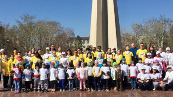 Фотография к новости: Павлодарда 120 бүлдіршін жүгірген спринт өтті