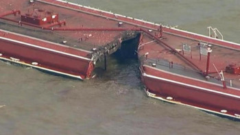 Фотография к новости: АҚШ-та Хьюстон каналына 25 мың тоннаға жуық мұнай өнімдері төгіліп кеткен