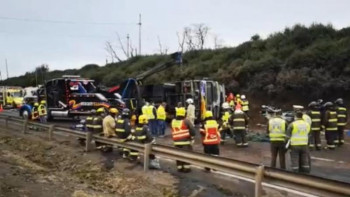 Фотография к новости: Чилиде автобус аударылып, 6 адам қаза тапты  