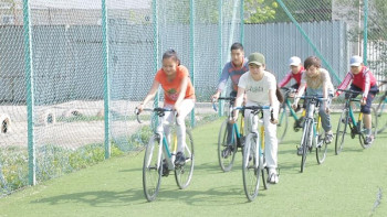 Фотография к новости: Атырауда велоспорт мектебінің жұмысы жандануда