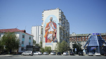 Фотография к новости: Атыраудағы тұрғын үйлердің қабырғаларына street art суреттер салынды 