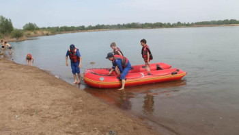 Фотография к новости: Батыс Қазақстанның құтқарушылары екі жасөспірімді аман алып қалды