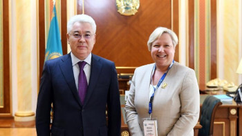 Фотография к новости: Уршула Гацек Қазақстанмен ынтымақтастықты жоғары бағалады