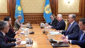 Фотография к новости: Қазақстан Президенті БҰҰ делегациясымен кездесті