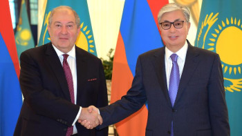 Фотография к новости: Қазақстан мен Армения президенттері екіжақты сауда айналымын кеңейтуге уағдаласты