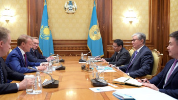 Фотография к новости: Тоқаев Ресей Сбербанкінің басқарма төрағасы Герман Грефті қабылдады