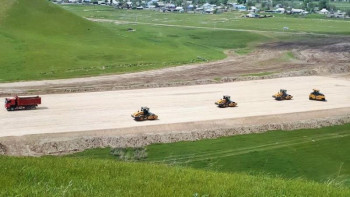 Фотография к новости: «Меркі – Бурылбайтал» автожолын жөндеу басталды
